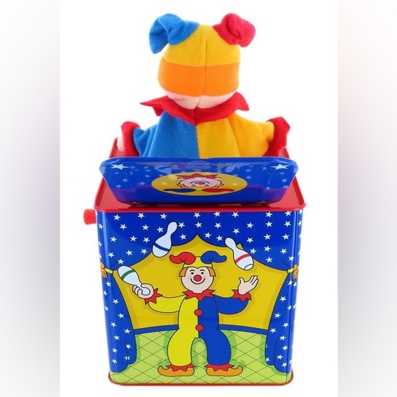 Vintage 1997 Schylling Original Jester Clown Jack In The Box Musical Wind Up Toy - Picture 9 of 12